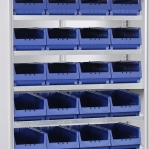 Box locker 1950x1100x550, 7 shelves, 32 bins 500x230x150