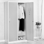 3-door locker 1820x900x500, RAL7035 Knocked Down