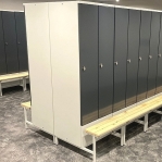 Locker with a bench, 2x300 1900x600x830