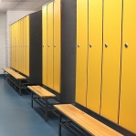 Locker with a bench, 3x300 1900x900x830