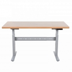 El. Worktable with oak board 2000x800mm/300 kg,