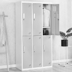 Lokerokaappi 4:lla ovella 1820x800x500, RAL7035 kasattava