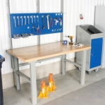 Worktable with oil-tempered board 1600x800