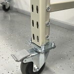 TYRE RACK with wheels 2100x1200x500, 2 levels for tyres + 1 level with chipboard