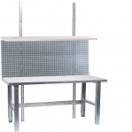 Riiul töölauale 1400x300x22 valge laminaat HPL ABS kandiga
