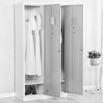 3-door locker 1820x900x500, RAL7035 Knocked Down