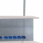 Riiul töölauale 1400x300x22 valge laminaat HPL ABS kandiga