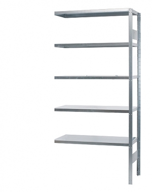 Extension bay 2100x1000x300, used, 5 shelves