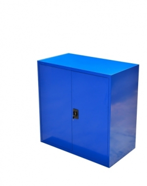 Tool cabinet 2 shelves 900x800x400 blue unmount, collapsible