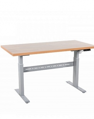 El. Worktable with oak board 2000x800mm/300 kg,