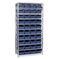 Box shelf 2100x1000x500, 40 boxes 500x240x150
