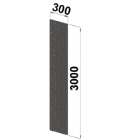 Side frame closed perforated 3000x300