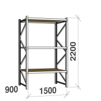 Starter bay 2200x1500x900 600kg/level,3 levels with chipboard