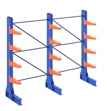 Enkelsidigt grenställ 3 st Pelare, 12 st Arm 600 mm/2500Hx3000Bx600D