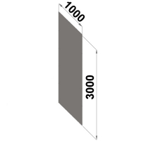 Back sheet panel 3000x1000