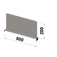 Shelf divider 800x200 zn